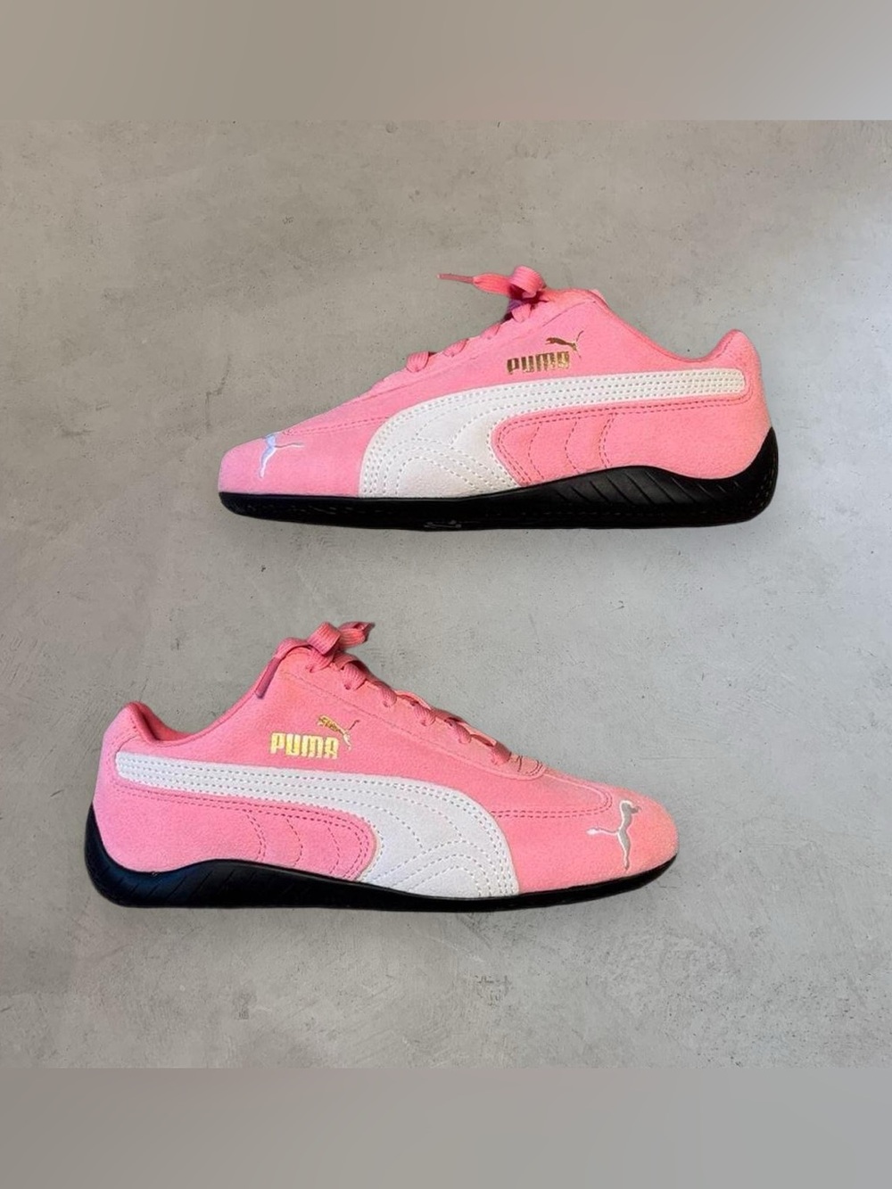 NWOT Pink White Puma Speedcat Sneakers